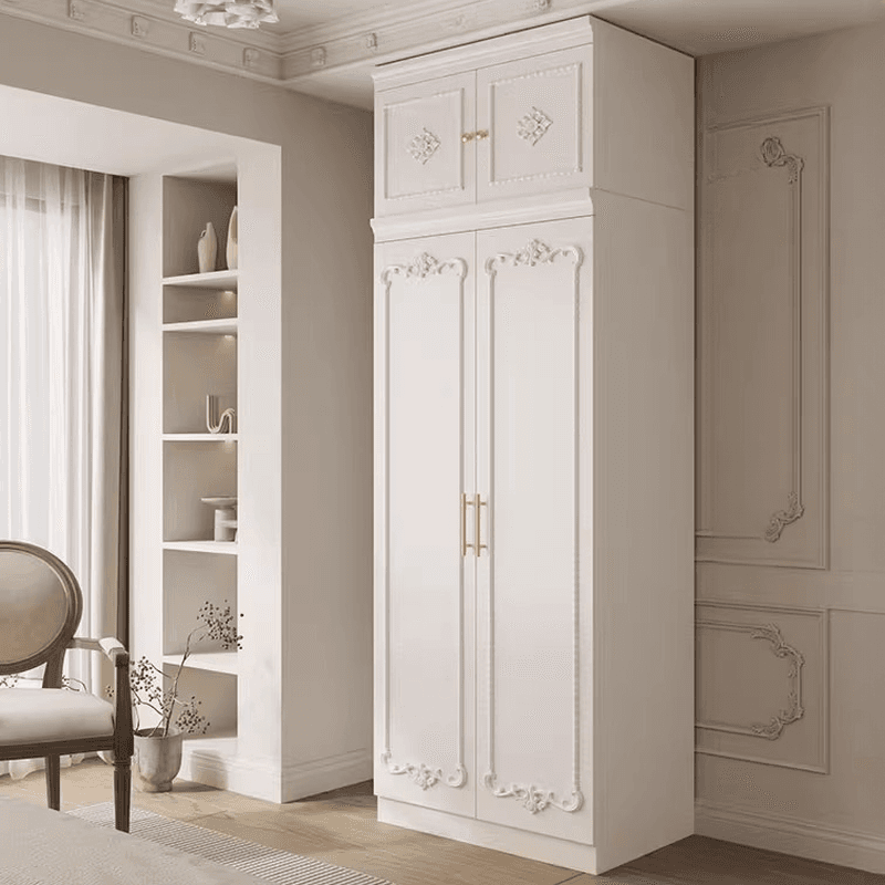 White Simple Timber Wardrobe Closet Soft Close Drawer Soft Close Door Interior Shelves thumbnail 15