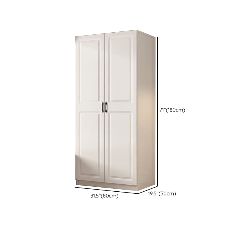 Casual Chalk Timber Wardrobe with Soft Close Drawer and Door, Interior Shelves, Hanging Rod thumbnail 8
