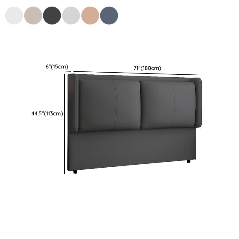 Simplistic Panel Headboard in Pine Wood with No Distressing, Rectangular Shape for King/Full/Queen Bed, Featuring Sponge Upholstery Fill and Standard Height thumbnail 12