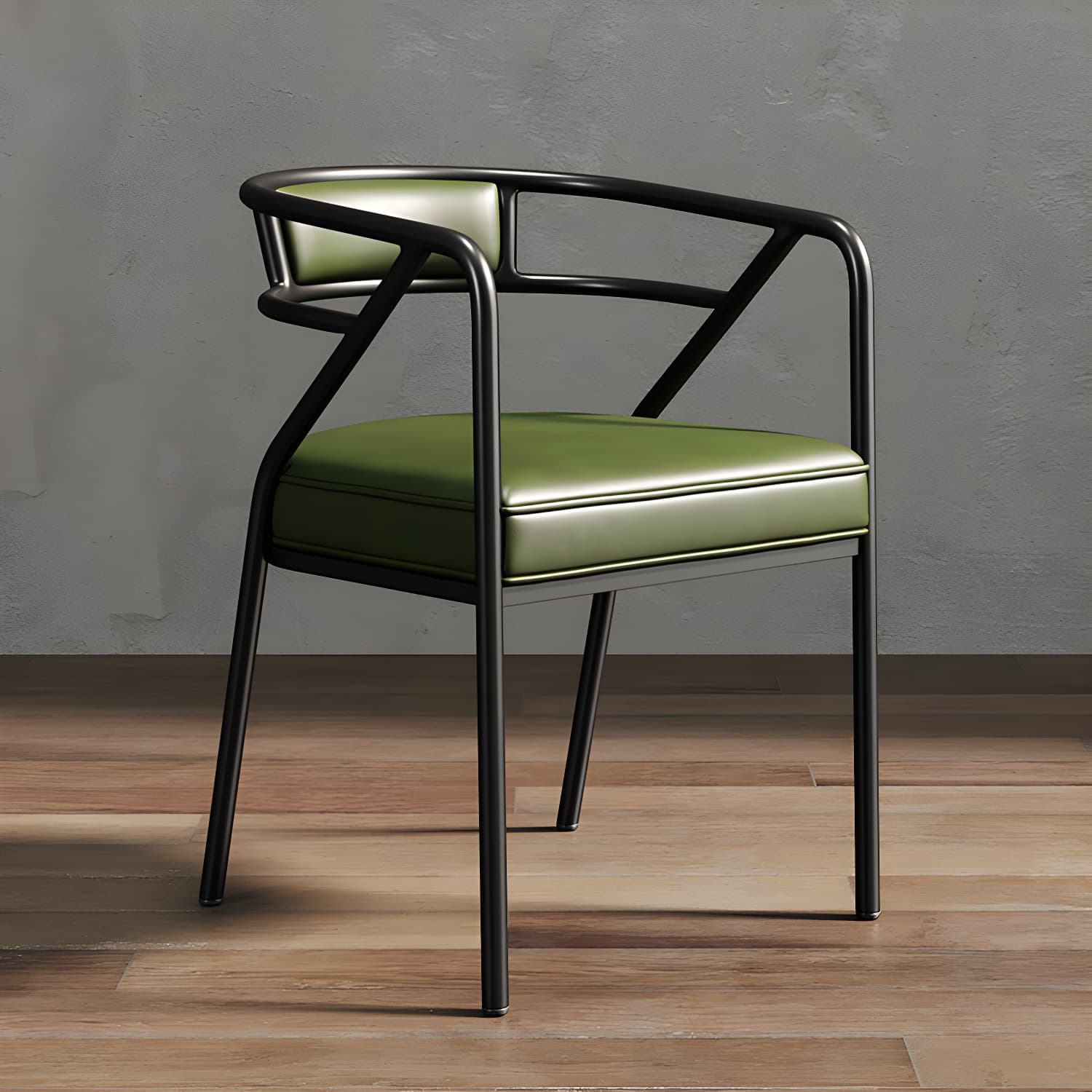 Glam Dining Chair Open Back Upholstered Dining Side Chair with Metal Legs thumbnail 32