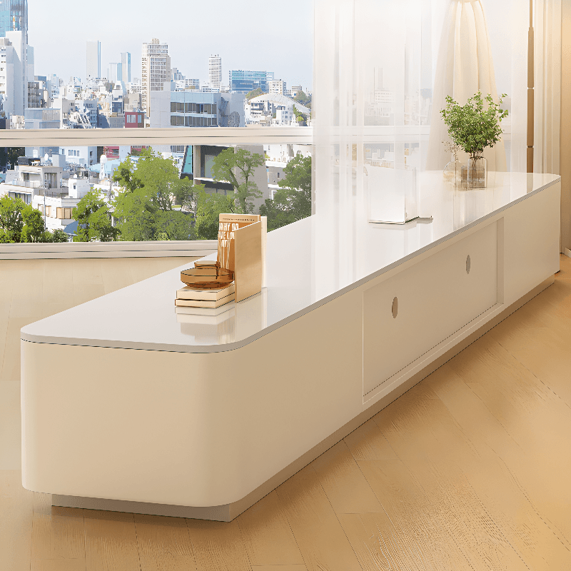 Rectangular Sintered Stone Countertop TV Stand with 3-Drawer/5 Drawers/4 Drawers and Cable Management in a Modern Simple Style thumbnail 6