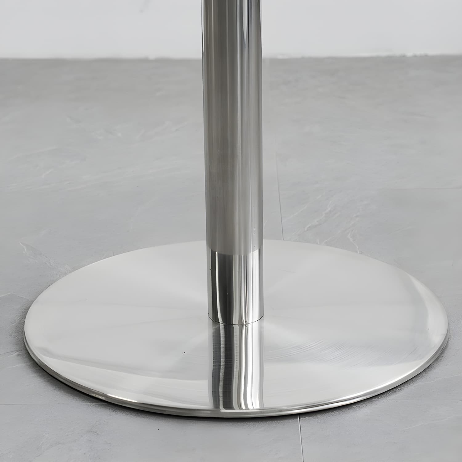 Industrial Style Dining Site Table Stainless Steel Dining Room Collection thumbnail 6