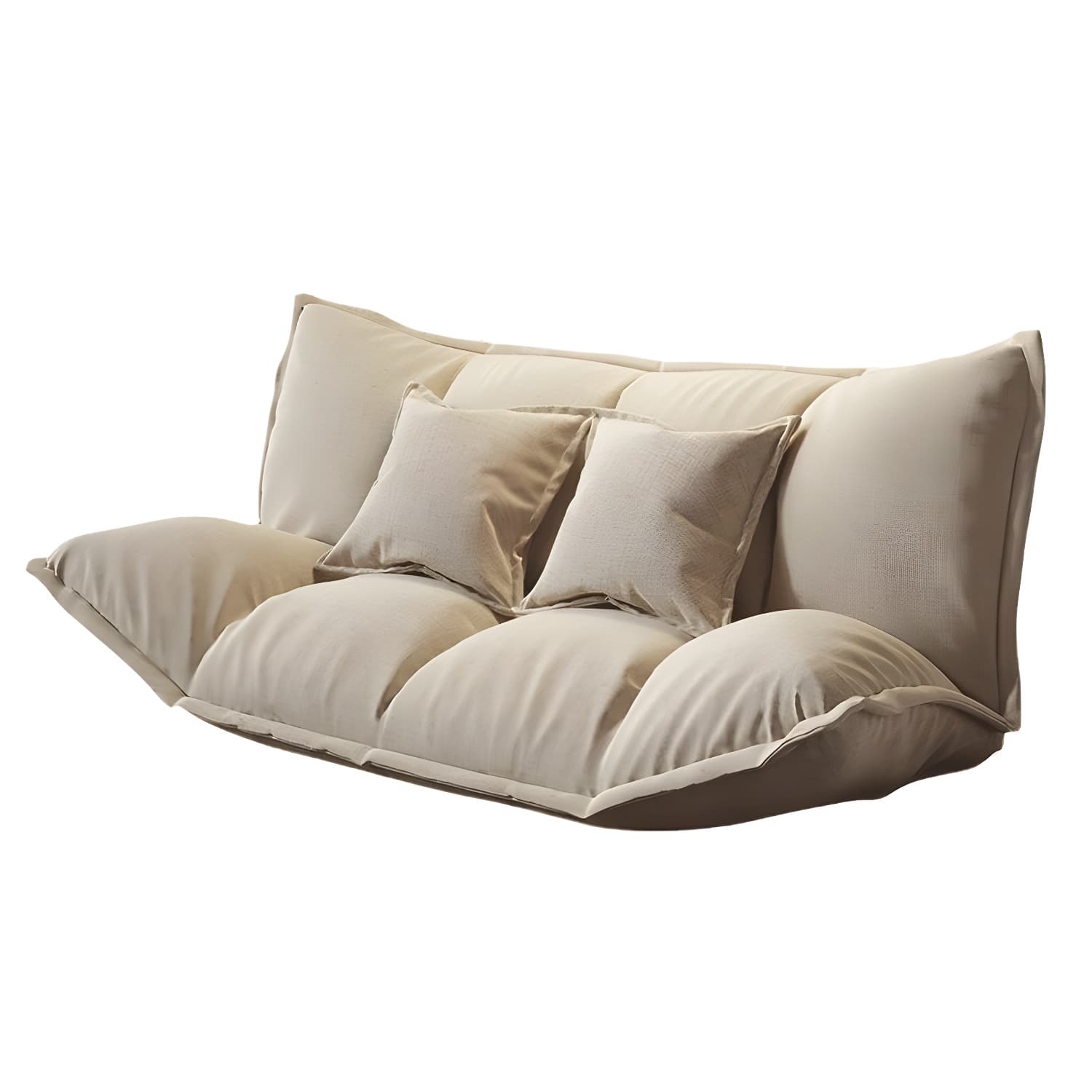 Modern Tight Back Convertible Sleeper Sofa Fabric Armless Solid Color Sofa thumbnail 11