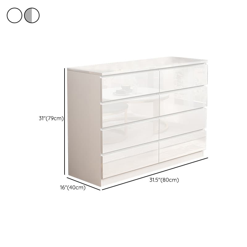 Contemporary Vertical/Horizontal Bleached Wood Semainier/Double Dresser/Bachelor Chest Pale Wood Finish 6 Drawers/5 Drawers/4 Drawers for Master Bedroom thumbnail 22