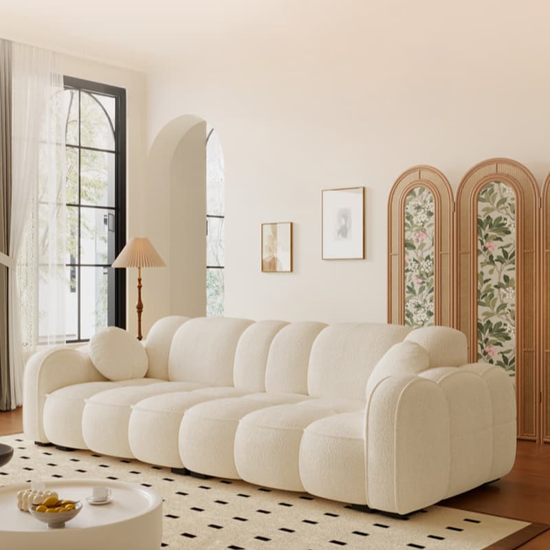 Drawing Room Standard Sofa in Midnight Black/Light Gray/Light Brown with Armrest thumbnail 8