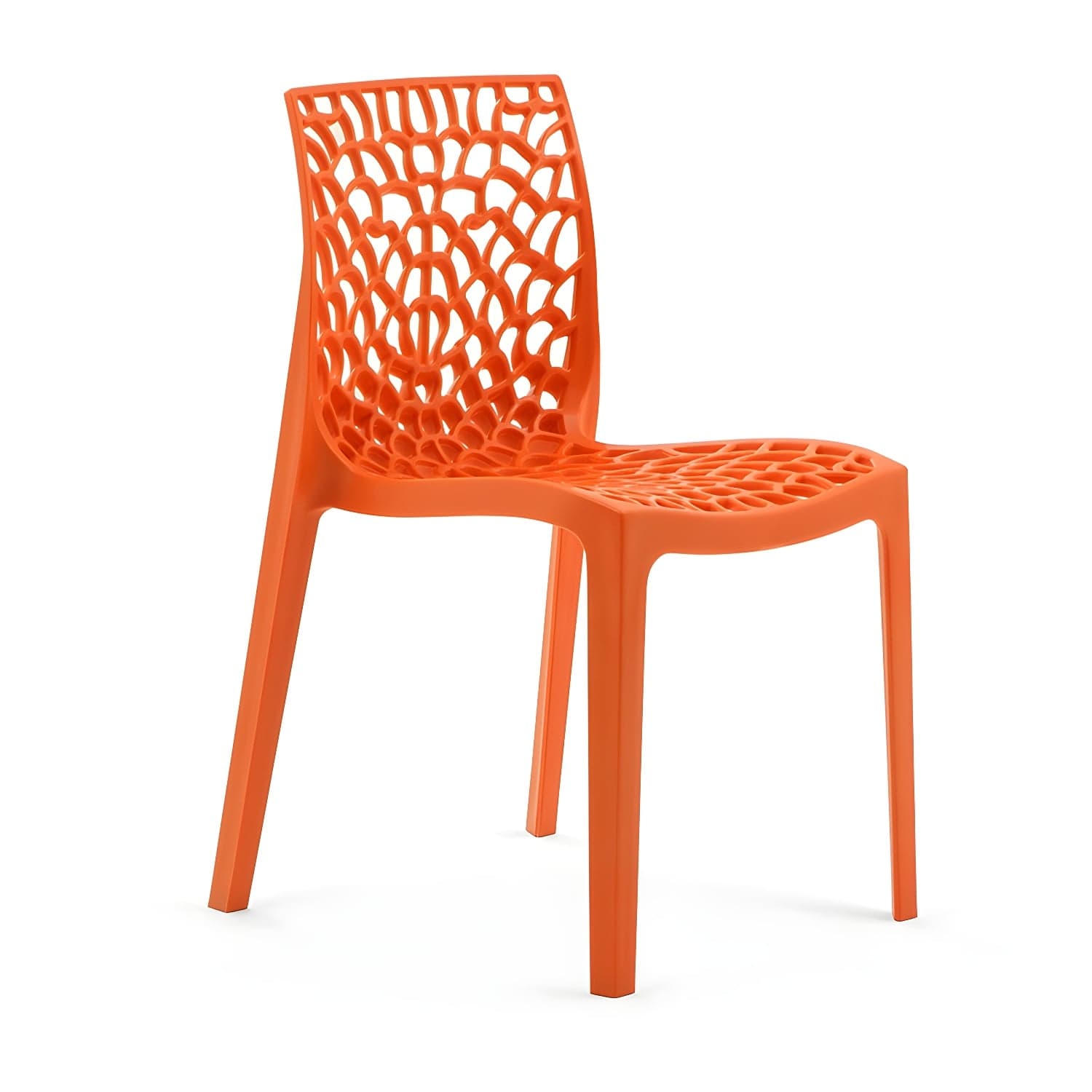Scandinavian Style Plastic Side Chair with Armless Design Suitable for Kitchen & Dining thumbnail 5