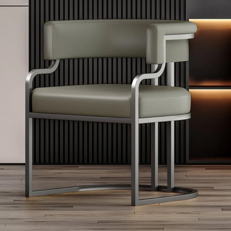 Glam/Casual Alloy Arm Chair with Cushioned Uncovered Back and Armrest thumbnail 13