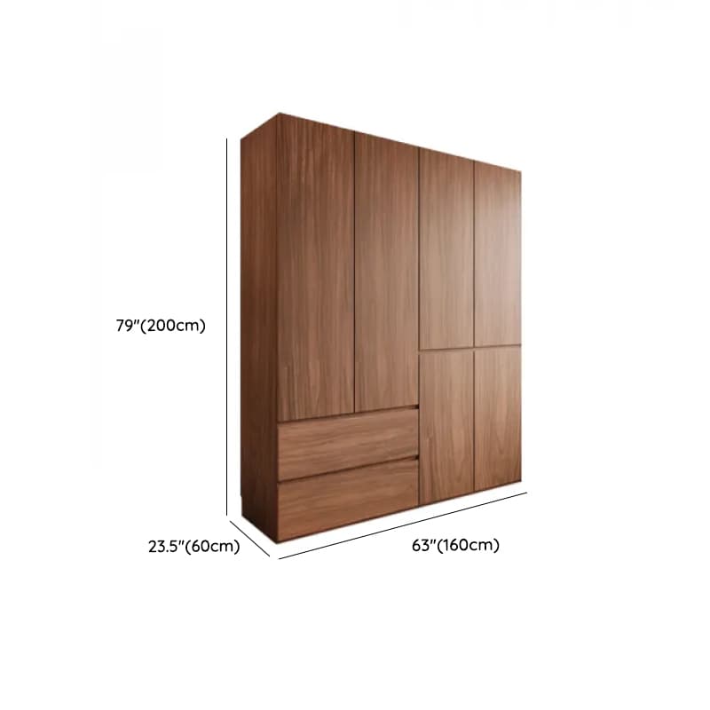 Acorn Minimalist Laminate Independent Wardrobe Closet with Soft Close Drawer, Soft Close Door, and Interior Shelves thumbnail 12