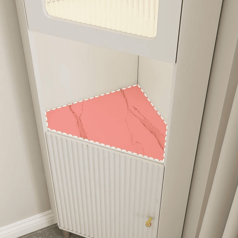 Grey/Beige Engineered Wood Utility Cabinet with Illuminating in a Modern Style thumbnail 13
