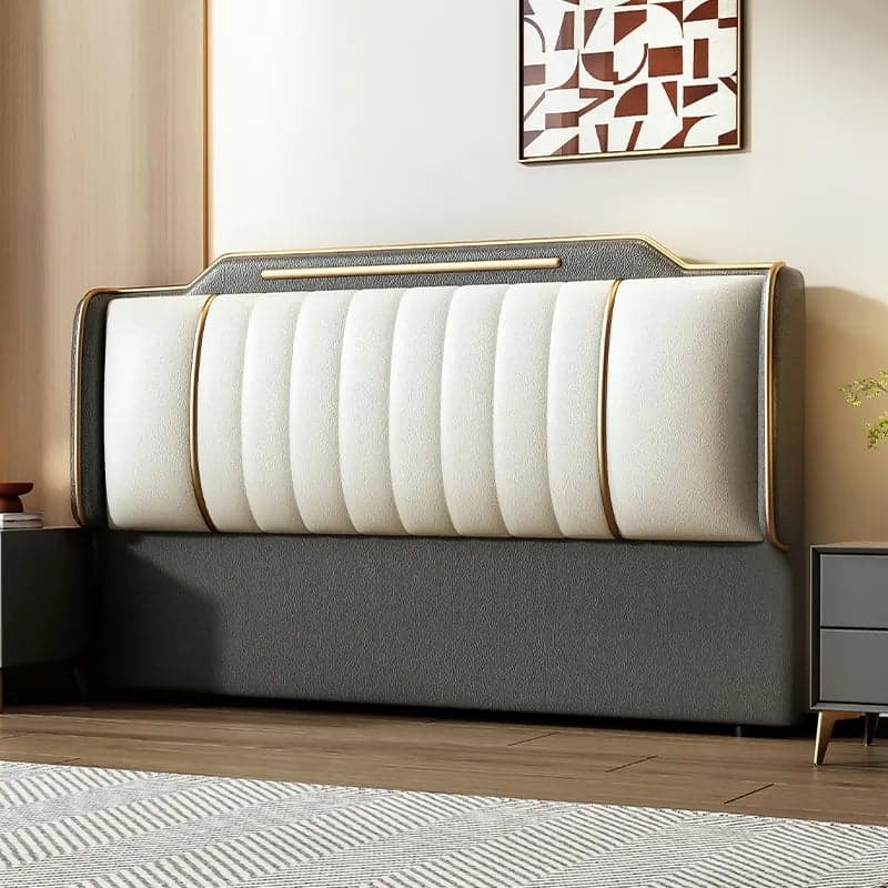 Simplistic Style Panel Headboard in Natural Wood with No Distressing, Rectangular Shape for Queen/Full/Twin XL Bed, Featuring Sponge Upholstery and Standard Height thumbnail 11