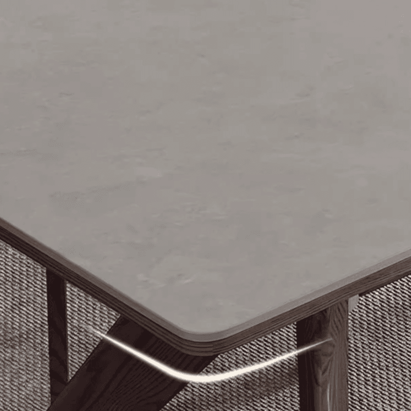Slate Stone Dining Table Set for 6 People in Dove Grey thumbnail 7