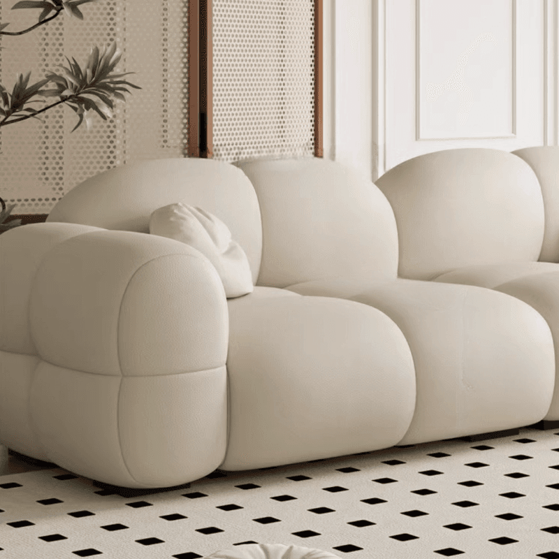 Versatile Grey/Blush/Amber Flannel Standard Sofa/Loveseat with Arm and Concealed Support thumbnail 10