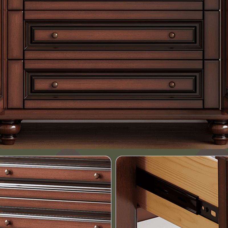 Standalone Wood Armoire Cabinet with Hinged Soft Close Door, Soft Close Drawer & Interior Shelves thumbnail 11