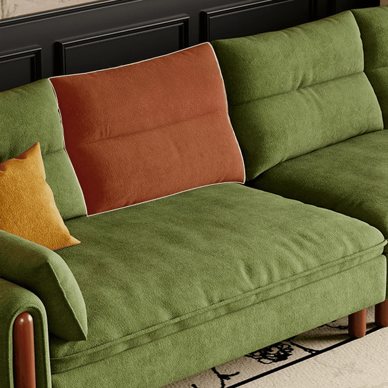 Antique Straight Sofa Chaise for 6, Horizontal Orientation with Round Arm thumbnail 6