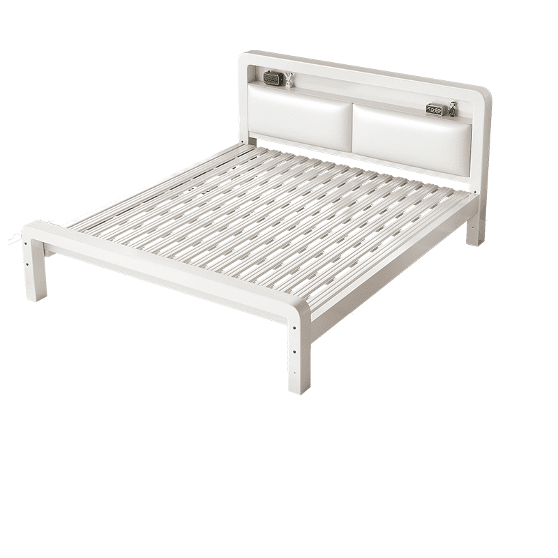 Minimalist Solid Color Iron Storage Included Bed with Leg for Living Room thumbnail 3