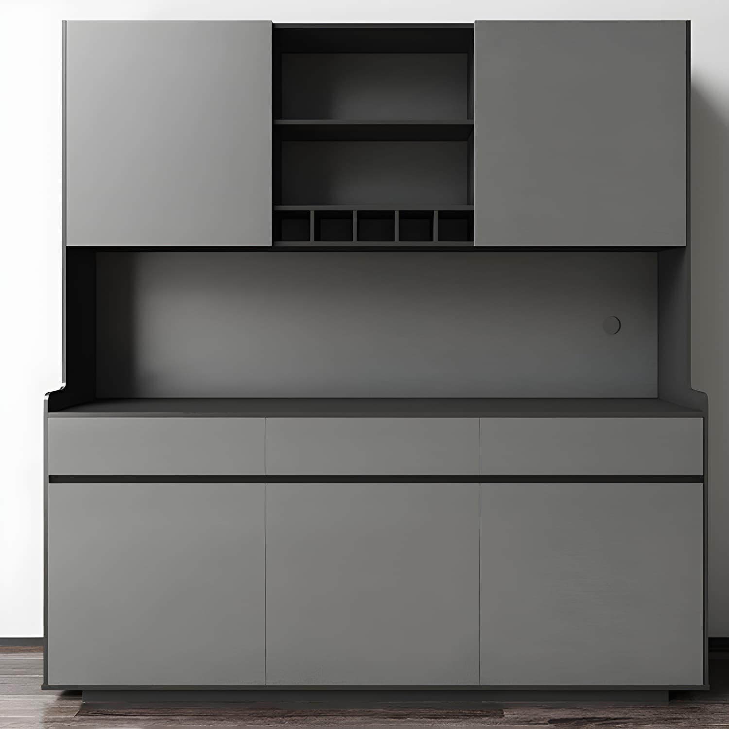 Five Doors Three Drawers Sideboard Glam Buffet Server for Living Room thumbnail 12