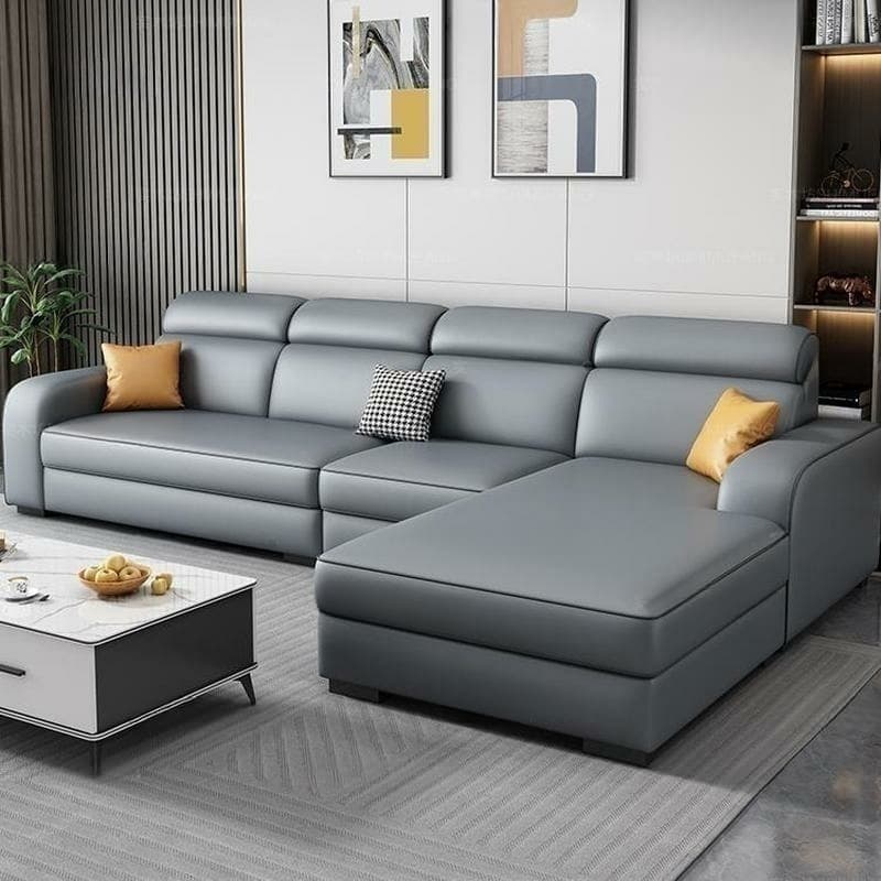 Contemporary Sectional Sofa with Adjustable Pillow and Scratch Resistant Upholstery thumbnail 5