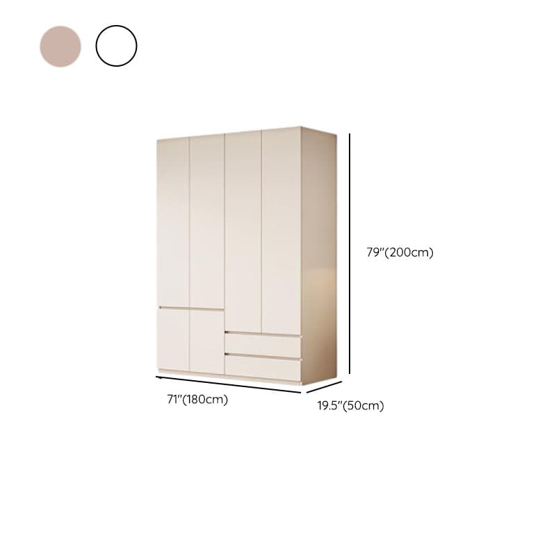 Modish Manufactured Wood Independent Armoire Cabinet with Soft Close Drawer, Soft Close Door, Interior Shelves, and Clothing Rod thumbnail 10