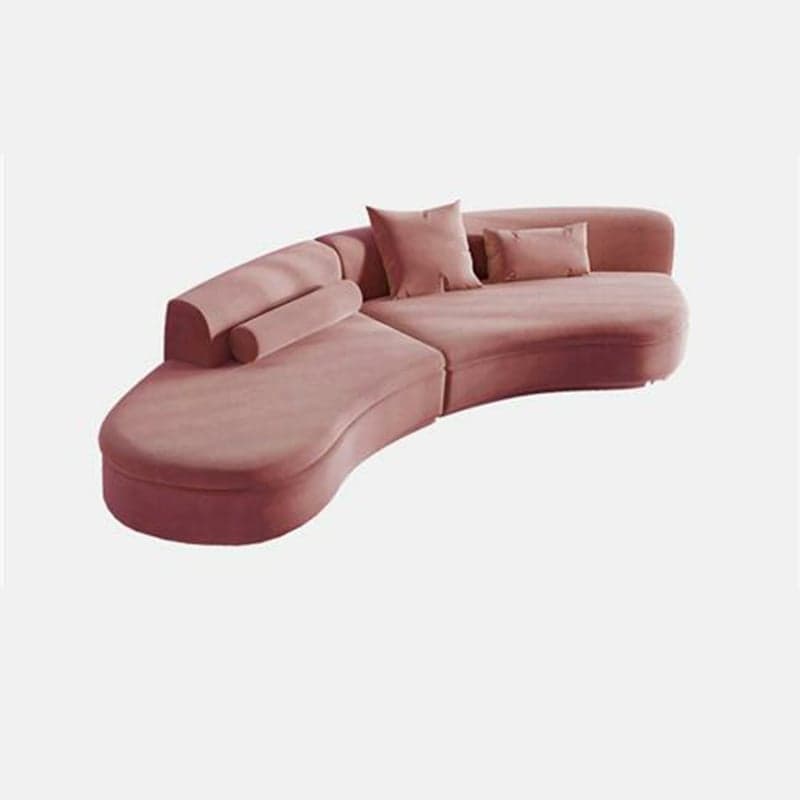 Trendy Seats 4/Seats 3 Armless Curved Sofa Recliner with Sponge Fill Cushions thumbnail 4