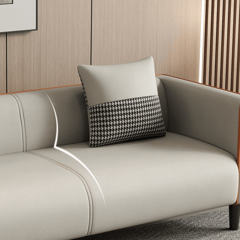 Standard Sofa/Loveseat/Single Sofa in Synthetic Leather, Available in Grey/Dark Blue/Light Green with Arm thumbnail 14