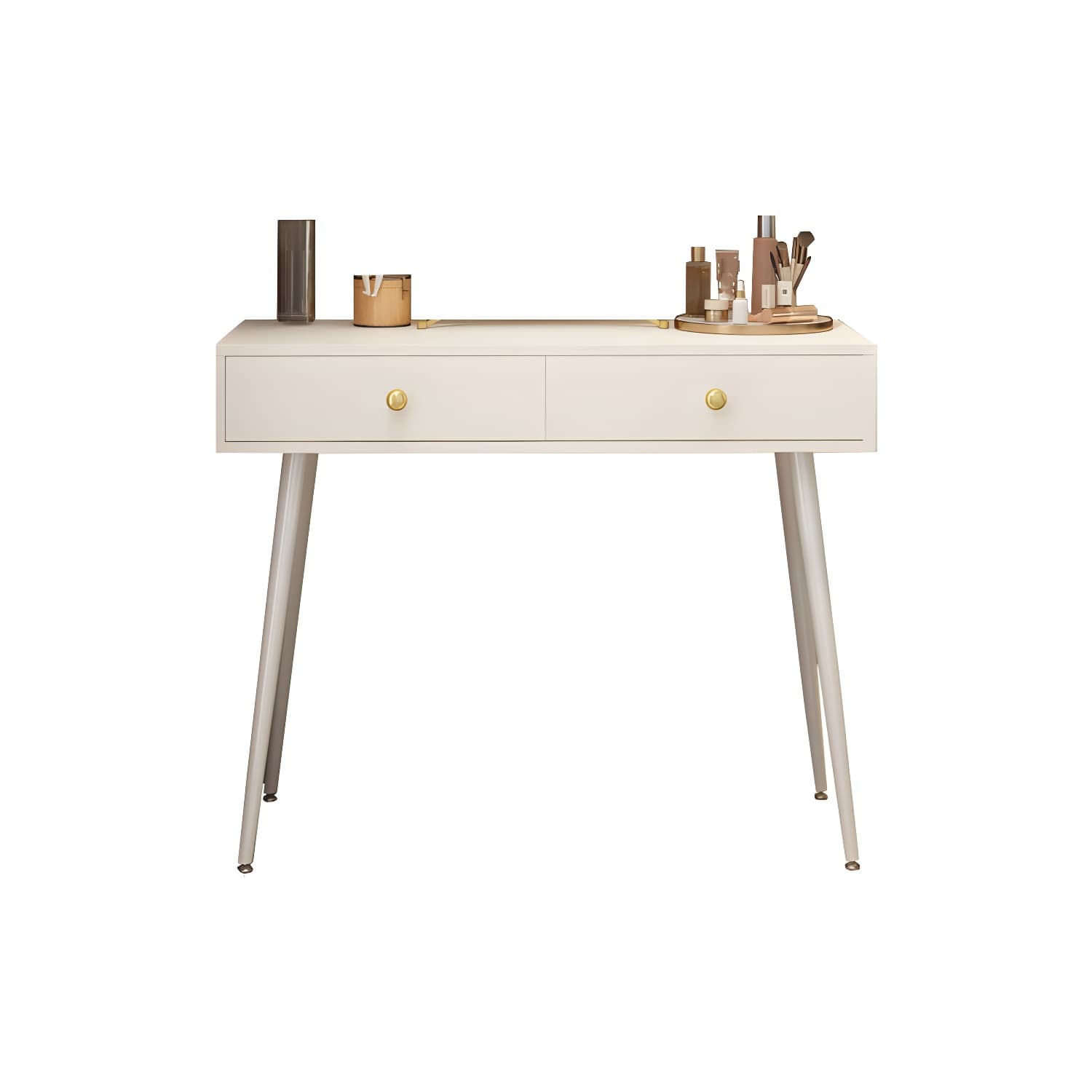 2-Drawer Vanity Tables Bedroom Makeup Vanity Desk Table with Drawer thumbnail 10