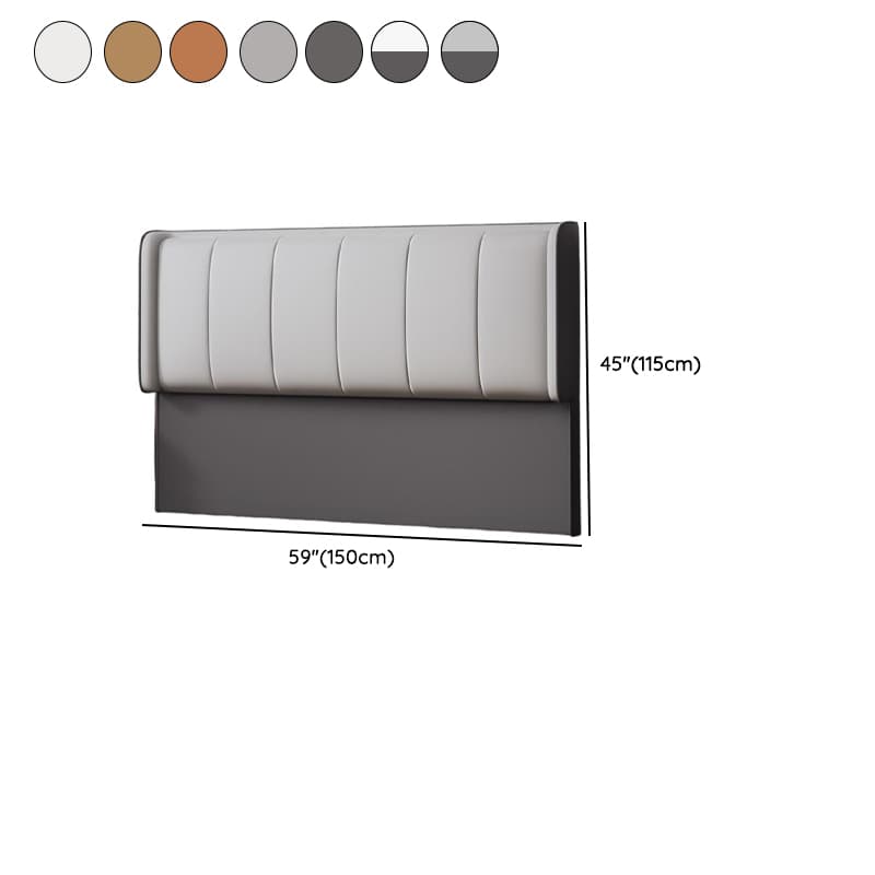 Trendy Panel Headboard in Natural Wood with No Distressing, Rectangle Shape for Full/Queen Bed, Sponge Upholstery Fill, Standard Height thumbnail 14