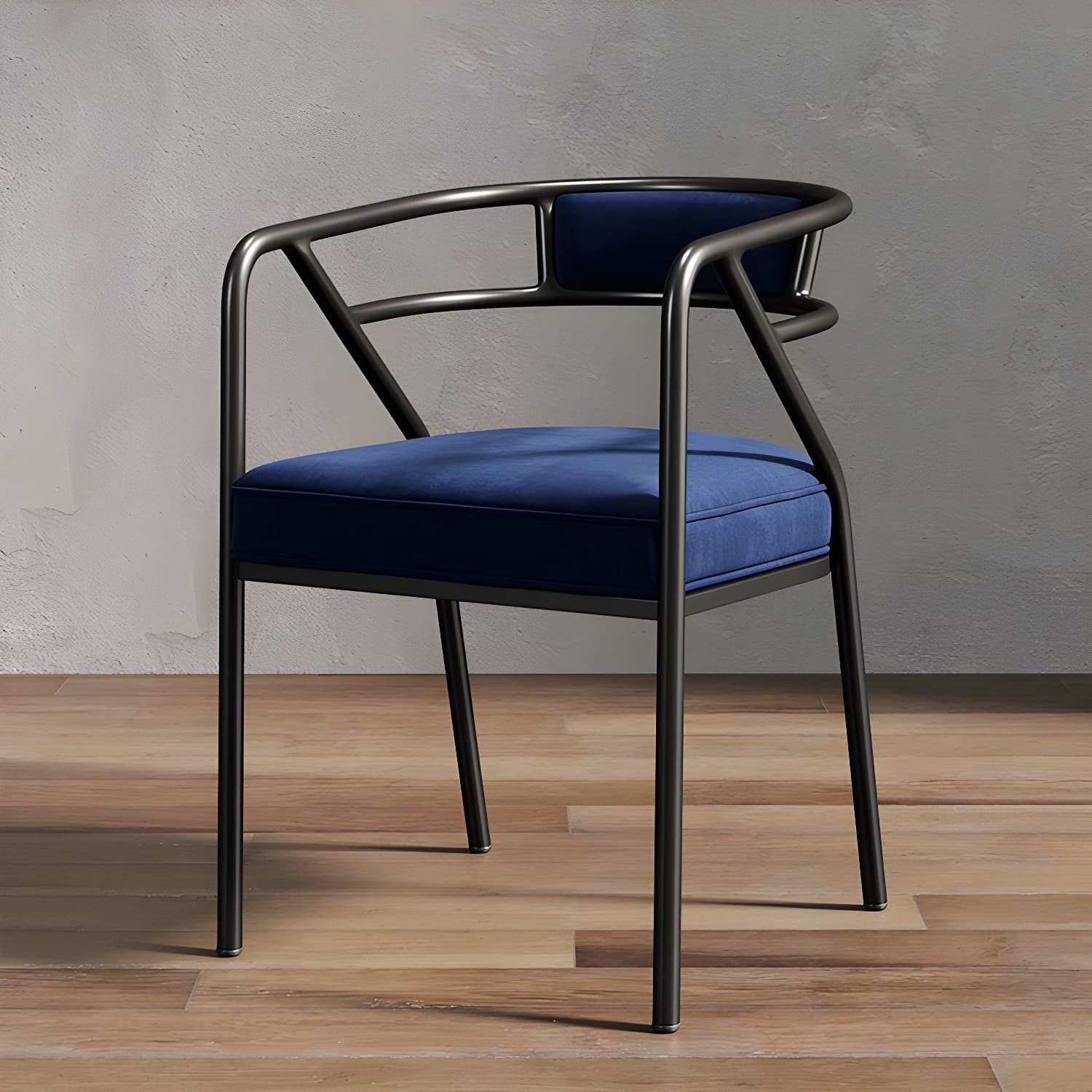 Glam Dining Chair Open Back Upholstered Dining Side Chair with Metal Legs thumbnail 34