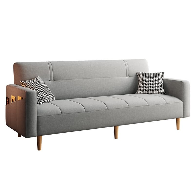 Standard Sofa/Loveseat in Cotton Linen with Light Gray/Cerulean/Olive Green Upholstery and Arm thumbnail 10