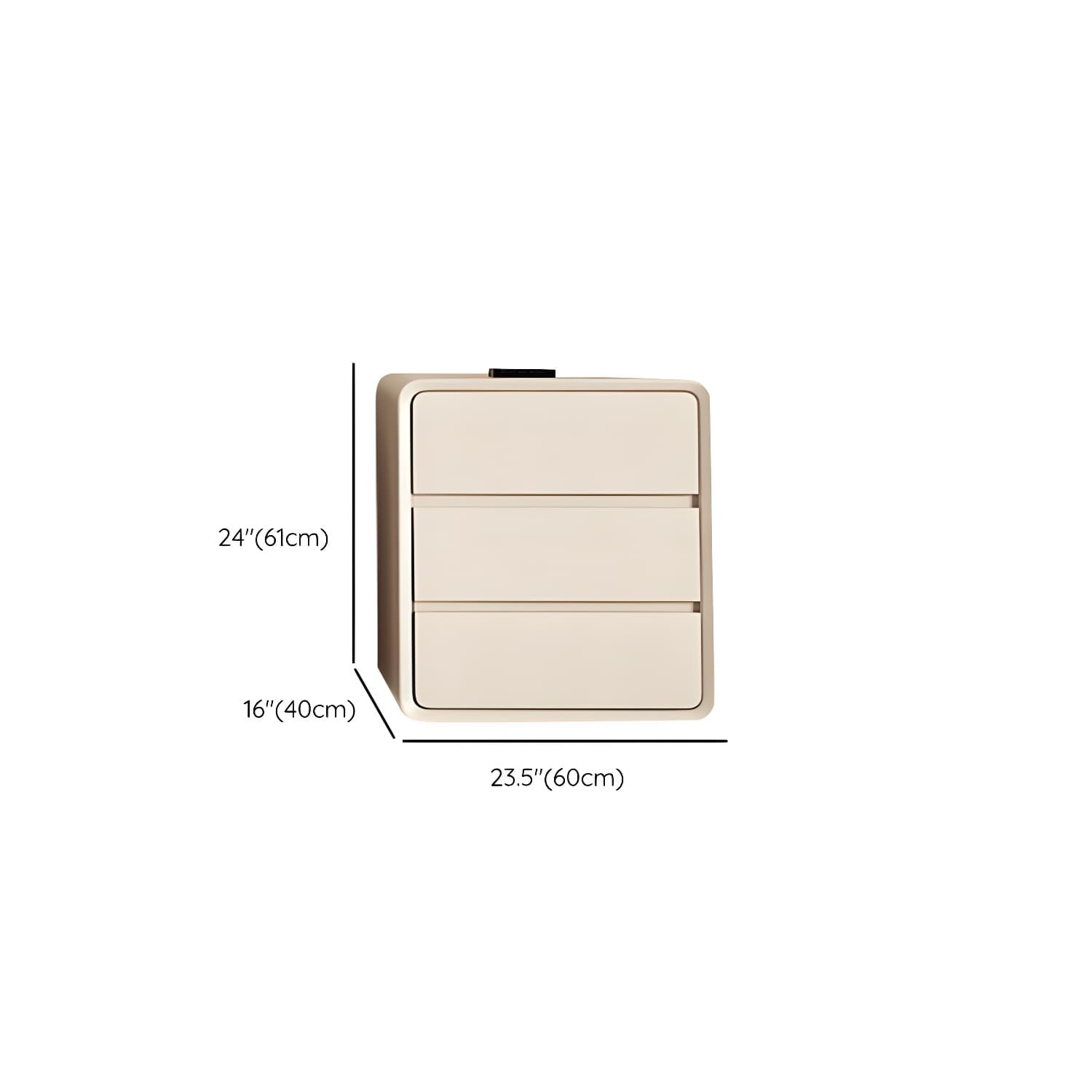 Narrow Modern White Wood Dresser with Soft Close Drawers for Living Room thumbnail 12