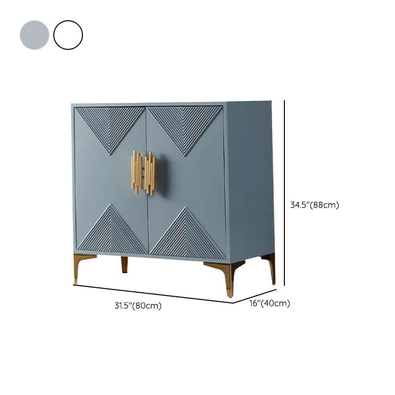 Glamorous Self-supporting Cerulean Accent Cabinet/Accent Chest for Drawing Room thumbnail 12