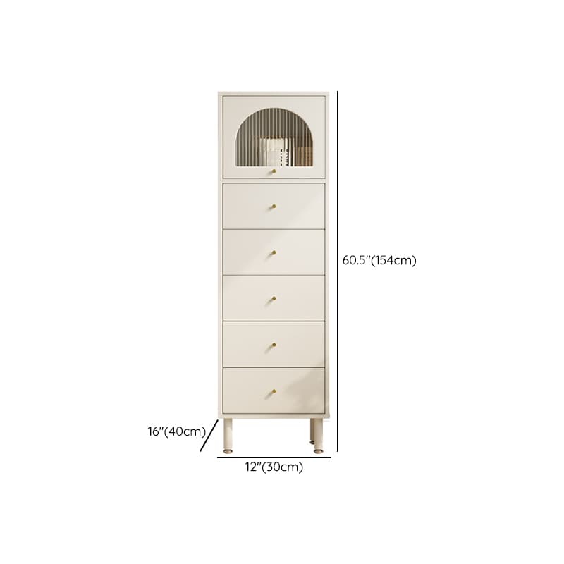Chalk French Provincial Raw Wood Combo Dresser for Parlor with 5/6/4 Drawers and Hutch in Vertical Orientation thumbnail 20