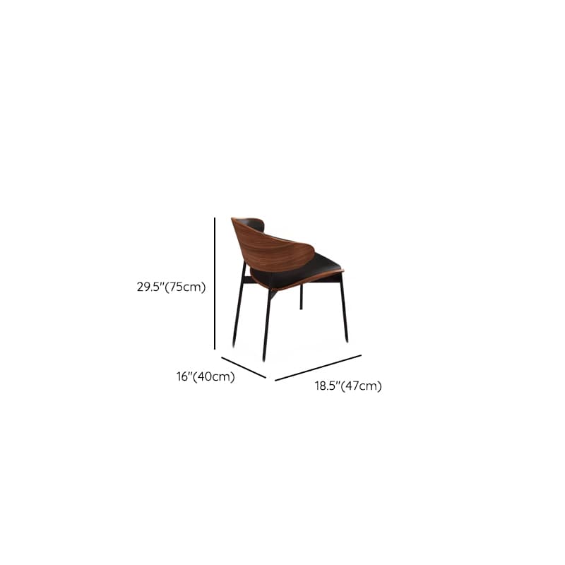 Dining Table Set with Slate Top and Two-sided Pedestal, Padded Chair with Back for 6 People, 7 Piece Set in Midnight Black thumbnail 9
