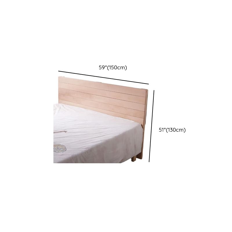 Scandinavian No Distressing Standard（36-55“） King(76"W x 80"L)/Queen(60"W x 80"L)/Full(54"W x 75"L) Beech Wood Panel/Slat Headboard, Solid Wood thumbnail 14