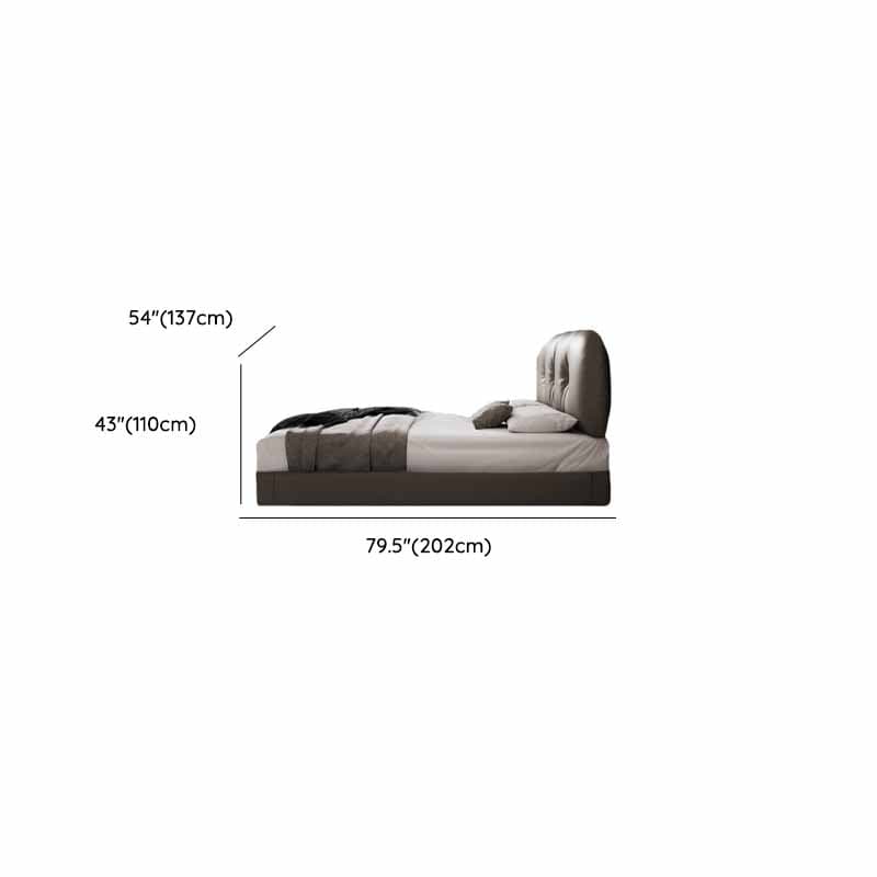 Light Gray Solid Color Storage Included Panel Bed for Bedroom thumbnail 8