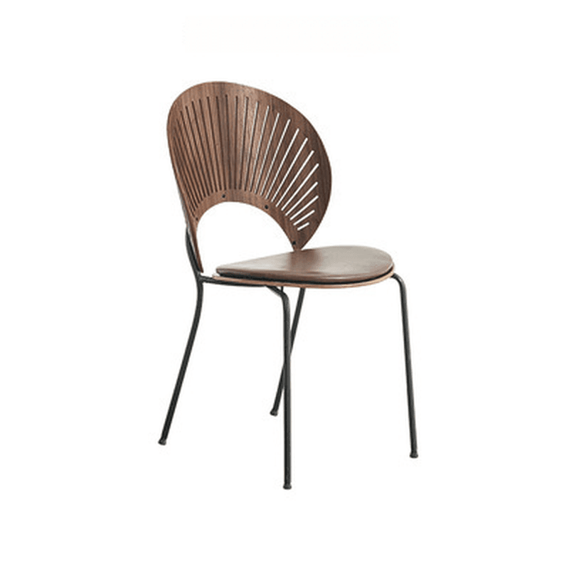 Dining Room Sturdy Side Chair with Outlined Frame and Foot Pads thumbnail 22