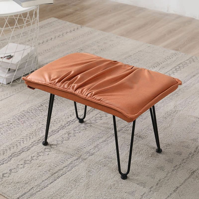 Stationary Rocker for Nursery Natural Wood Finish with Ottoman and Rear thumbnail 17