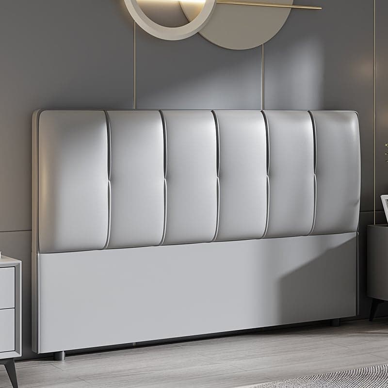 Modish Panel Headboard in Pine Wood with No Distressing, Rectangle Shape for Queen/Full/Twin XL Bed, Featuring Sponge Upholstery and Standard Height thumbnail 4