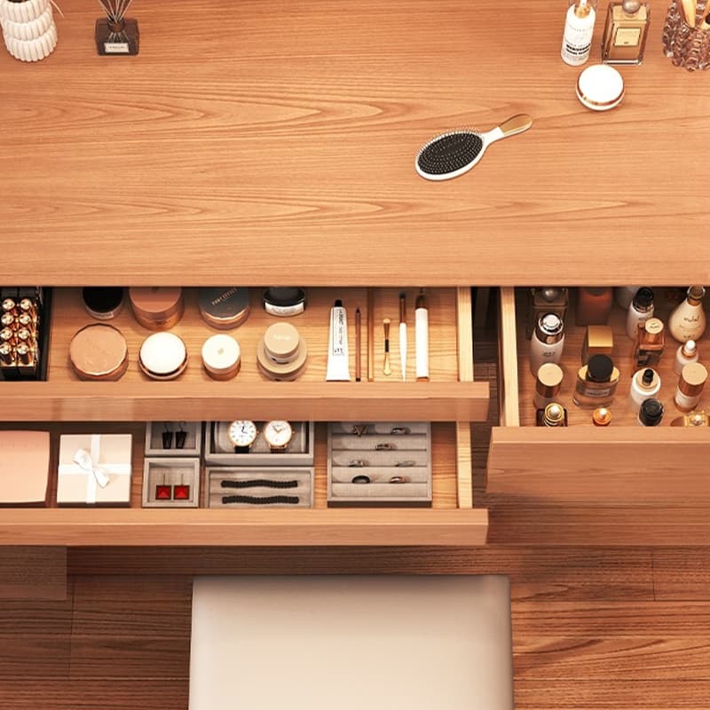 With Desk Antique No floating Push-Pull Makeup Vanity thumbnail 8