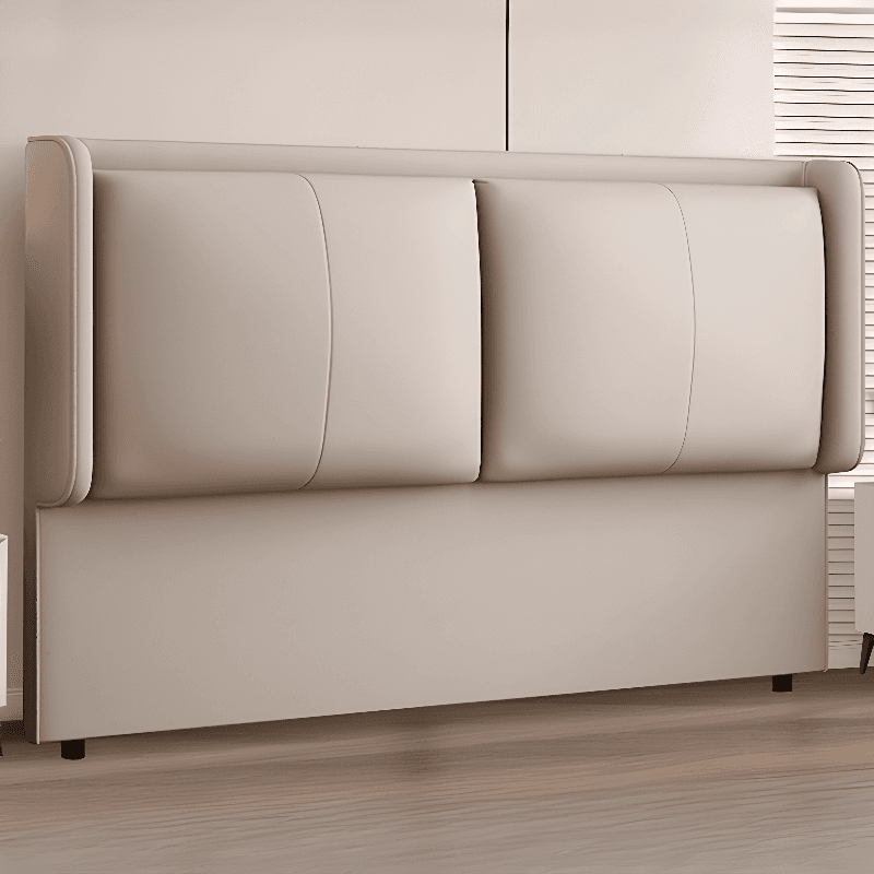 Simplistic Panel Headboard in Pine Wood with No Distressing, Rectangular Shape for King/Full/Queen Bed, Featuring Sponge Upholstery Fill and Standard Height thumbnail 4