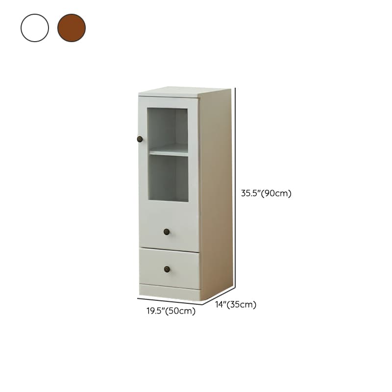 Modish Timber Console Dresser with 3/4/5 Drawers, Hutch Cabinets, and 2 Interior Shelves in Vertical Orientation thumbnail 18