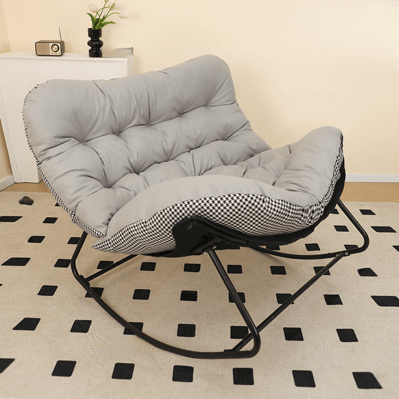 2 Person Rocking Chair Couch with Rear Back and Stationary thumbnail 4