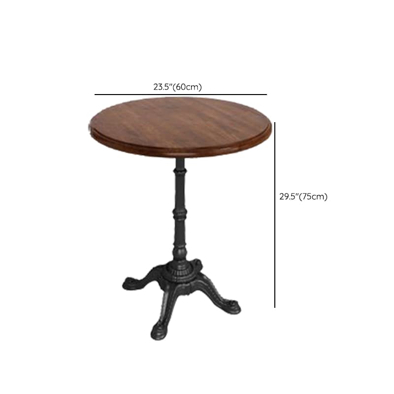 Standard Table Height Fixed Dining Table in Sand with a Natural Wood Tabletop for 2 in a Simplistic Style thumbnail 12