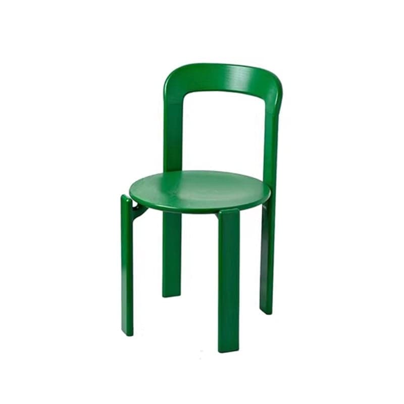 Scandinavian Natural Wood Armless Kitchen Chair 15.3inch Wide Non-Swivel 1 Piece thumbnail 4