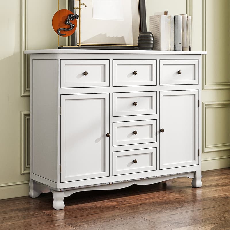 Independent Damp-proof Accent Chest/Accent Cabinet in Wood with Drawers in a Retro Style thumbnail 4