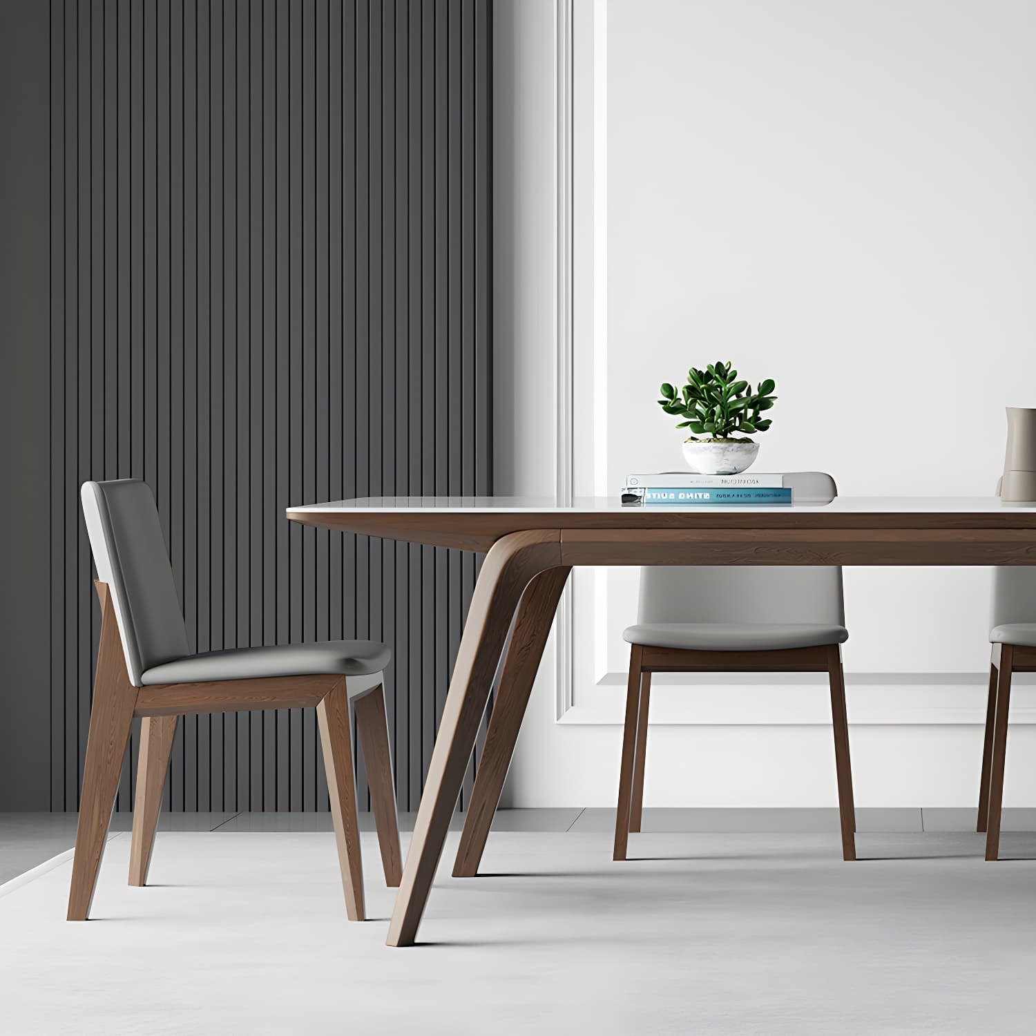 Designer Style Sintered Stone Top Dining Set Rectangle 1/3/4/5/7 Pieces Dining Table Set thumbnail 8
