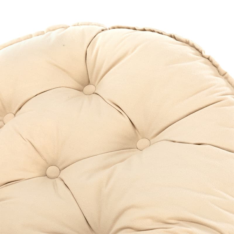 Modern Upholstered Rocking Chair - Stylish Indoor Seating with Natural Wood Legs and Tufted Design - image 11