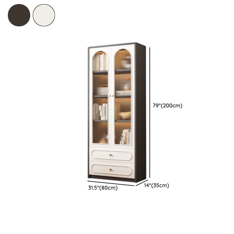 Detached Scratch-immune Accent Cabinet with Glazed Door, Adjustable Shelf, Cabinet Knobs, Soft Close Drawer, and Stain Resistant Finish thumbnail 23