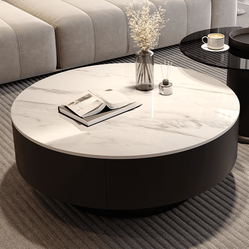 Orbicular Nested Board Game Coffee Table with 1 Drawer for Foyer thumbnail 4