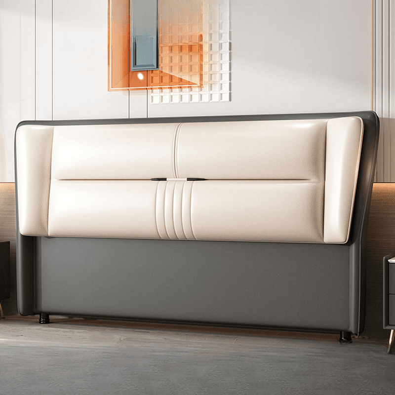 Trendy Panel Headboard in Natural Wood with No Distressing, Rectangle Shape for Twin XL/Full/Queen Bed, Featuring Sponge Upholstery and Standard Height thumbnail 8