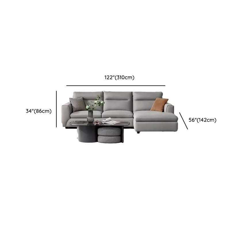 Durable Straight Scratch-proofed Sofa Couch with Pillow Back, Faux Leather, 2-piece Set, Horizontal Orientation, Square Arm thumbnail 17